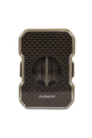 Parmida Gümüş Karbon Desenli Metal Puro Makası Kesici