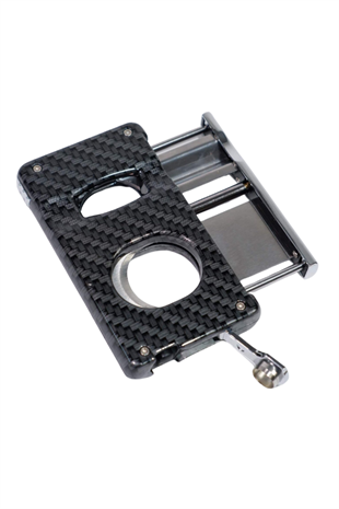 Parmida Karbon Desenli Dahili Delicili V & Düz Puro Makası Kesici