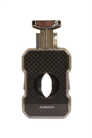 Parmida Gümüş Karbon Desenli Metal Puro Makası Kesici