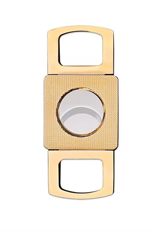 PQ Rose Gold Gövdesi İşlemeli Metal Puro Makası Kesici