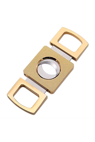 PQ Rose Gold Metal İşlemeli Puro Makası Kesici