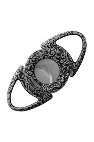 PQ Gümüş Full Desenli Metal Puro Makası Kesici