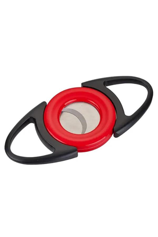 PQ Siyah-Kırmızı Metal Puro Makası Kesici