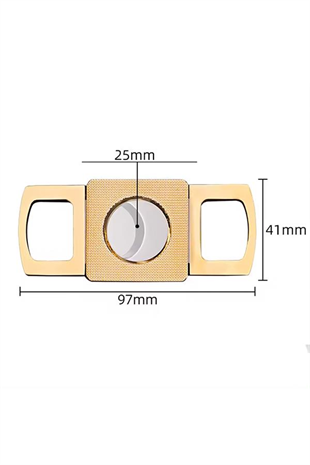 PQ Rose Gold Metal İşlemeli Puro Makası Kesici