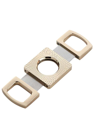 PQ Rose Gold Gövdesi İşlemeli Metal Puro Makası Kesici