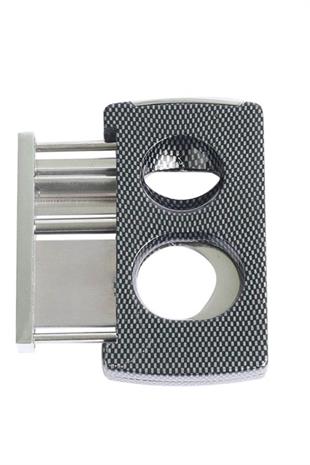 PQ Karbon Desenli Siyah V & Düz Puro Makası Kesici