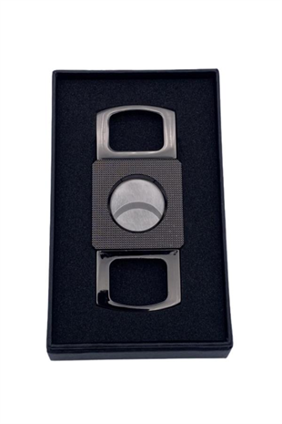 PQ Gunmetal Gövdesi İşlemeli Metal Puro Makası Kesici