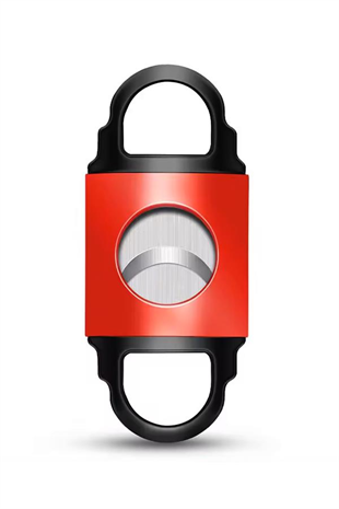 PQ Kırmızı Siyah Metal Puro Makası Kesici