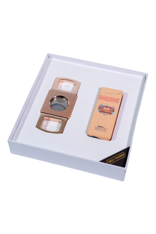 Cohiba Özel Seri H. Upmann Çakmak Kesici İkili Krem Puro Seti