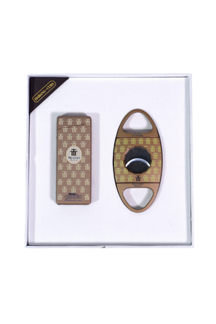 Cohiba Özel Seri Trinidad Çakmak Kesici İkili Bronz Puro Seti