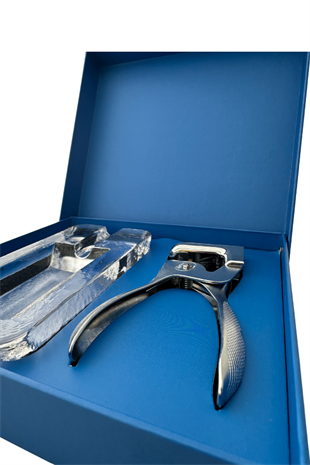 Ewee Küllük Kesici Gümüş İkili Puro Set