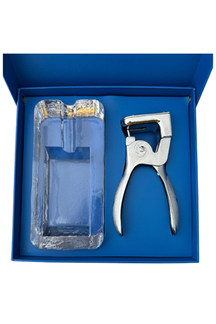 Ewee Küllük Kesici Gümüş İkili Puro Set