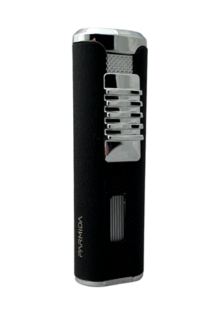 Parmida Çakmak Kesici Siyah Gümüş İkili Puro Seti