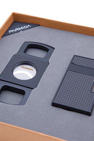 Parmida Çakmak Kesici İkili Siyah Puro Seti