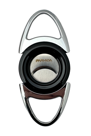 Parmida Çakmak Kesici Siyah Gümüş İkili Puro Seti