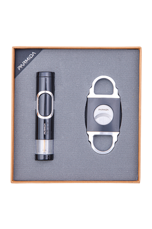 Parmida Çakmak Kesici İkili Siyah Puro Seti