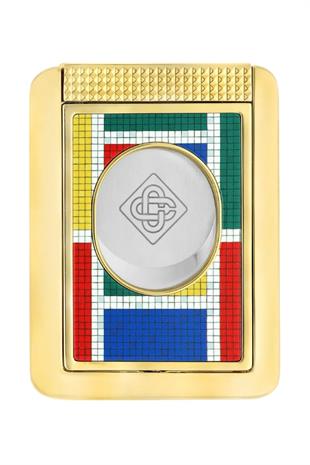 S.T. Dupont Casablanca Mozaik Desenli Çakmak Kesici Premium İkili Puro Seti