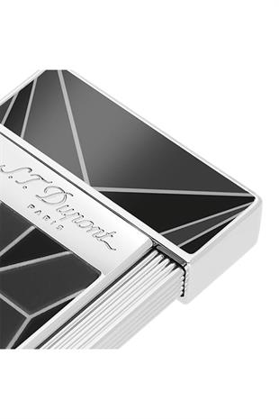 S.T. Dupont Slimmy Fire x Black Siyah Çakmak Küllük İkili Puro Seti