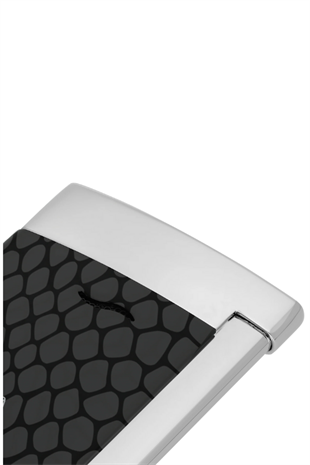 S.T. Dupont Lacquered Slim 7 Siyah Çakmak Kesici İkili Puro Seti
