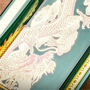 Lubinski Elegant Dragon İkili Dikdörtgen Puro Küllüğü Yeşil