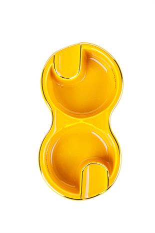 Parmida İkili Sarı Porselen Puro Küllüğü