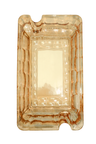 PremiumQuality Gold Şeffaf Kristal Desenli İkili Puro Küllüğü