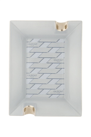 S.T. Dupont Monogram Açık Gri İkili Puro Küllüğü 6480