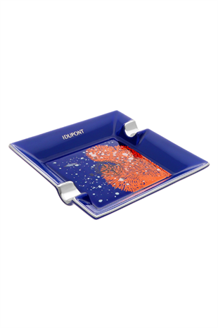 S.T. Dupont Porselen 20.000 Leagues Under the Seas Mavi İkili Küllük 6153