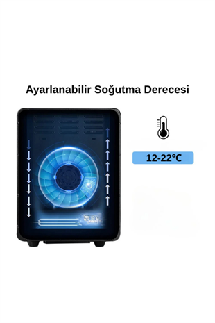 Quantoro QCC-40-A Elektronik Nemlendirme & Soğutmalı Siyah Puro Dolabı