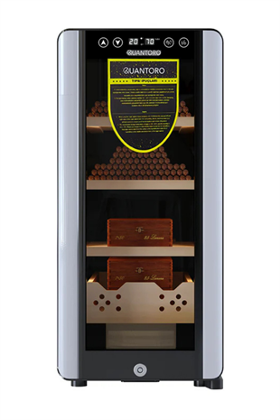 Quantoro QCC-40-A Elektronik Nemlendirme & Soğutmalı Siyah Puro Dolabı