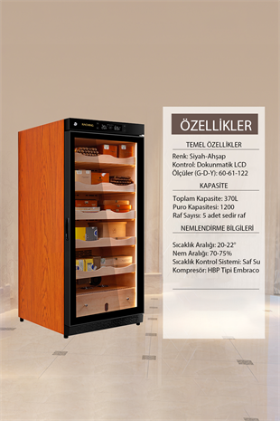 Raching Elektronik Puro Dolabı Kahverengi C230A