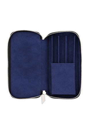 S.T. Dupont Line D 3 Kapasite Siyah Deri Kalem Çantası 7111