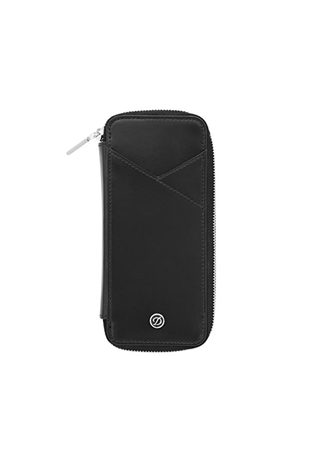 S.T. Dupont Line D 3 Kapasite Siyah Deri Kalem Çantası 7111