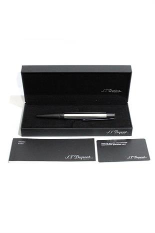 S.T. Dupont Defi Millenium Gümüş Siyah Tükenmez Kalem Kapaksız 405735