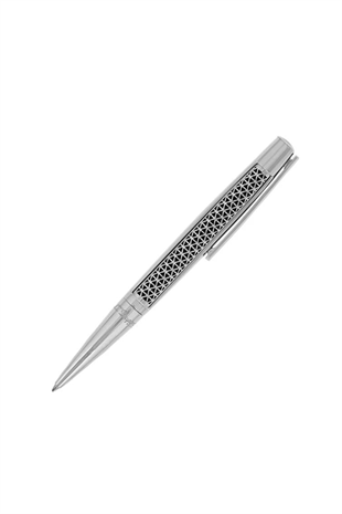 S.T. Dupont İşlemeli Gümüş Tükenmez Kalem 405732