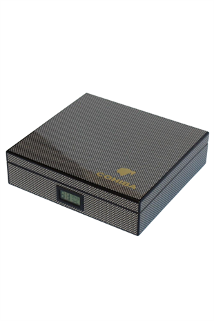 Cohiba Karbon Desenli Humidor Puro Kutusu