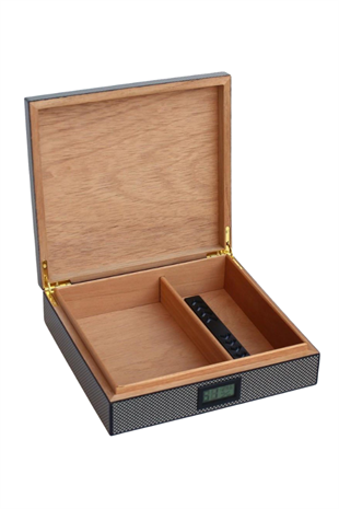 Cohiba Karbon Desenli Humidor Puro Kutusu