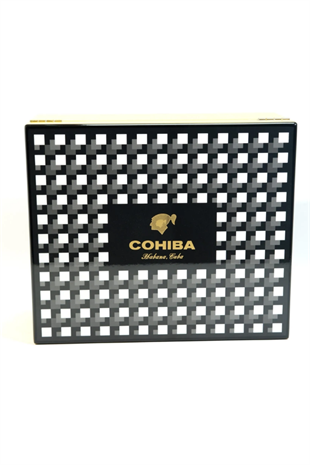 Cohiba Sarı Nokta Desenli Sedir Humidor Puro Kutusu