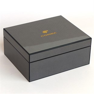 Cohiba Karbon Nokta Desenli Humidor Puro Kutusu