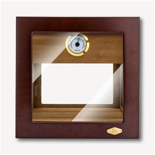 Lubinski Cam Küp Cedar Tepsili Puro Kutusu Humidor 40s