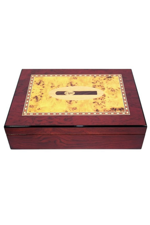 PremiumQuality Fortaleza Kahverengi Sedir Humidor Puro Kutusu