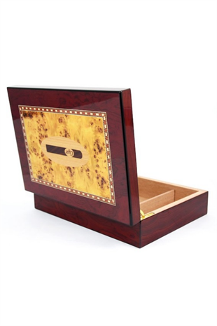 PremiumQuality Fortaleza Kahverengi Sedir Humidor Puro Kutusu