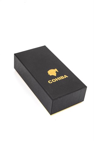 Cohiba Masa Tipi İki Torch Pürmüz Gri Puro Çakmağı