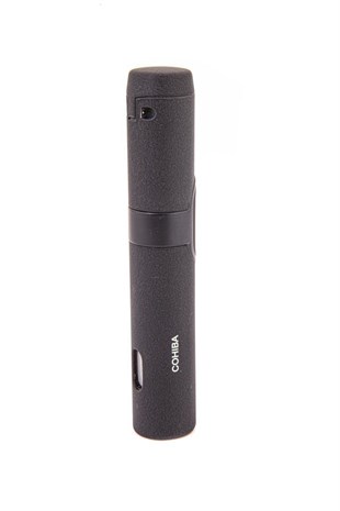 Cohiba Üç Torch Pürmüz Mat Siyah Masa Tipi Puro Çakmağı