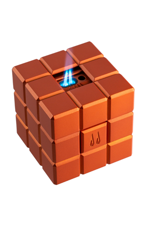 Colibri Heritage Çift Torch Pürmüz & Soft Flame Turuncu Masa Tipi Puro Çakmağı