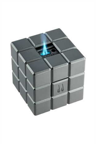 Colibri Heritage Çift Torch Pürmüz & Soft Flame Gümüş Masa Tipi Puro Çakmağı