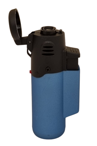 PremiumQuality Mavi Masa Tipi Tek Torch Pürmüz Puro Çakmağı