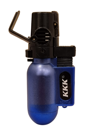 PremiumQuality Mavi Plastik Masa Tipi Tek Torch Pürmüz Puro Çakmağı