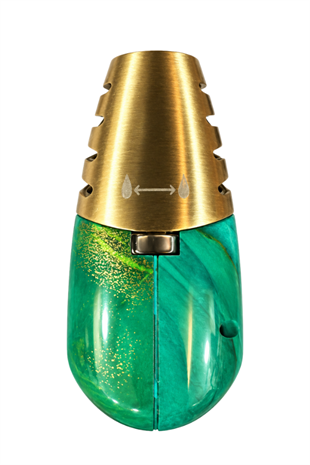 Eurojet Tek Torch Pürmüz & Soft Flame Yeşil Gold Masa Tipi Puro Çakmağı