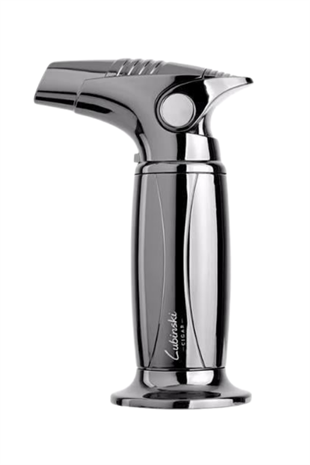 Lubinski Tek Torch Pürmüz Gunmetal Metal Masa Tipi Puro Çakmağı